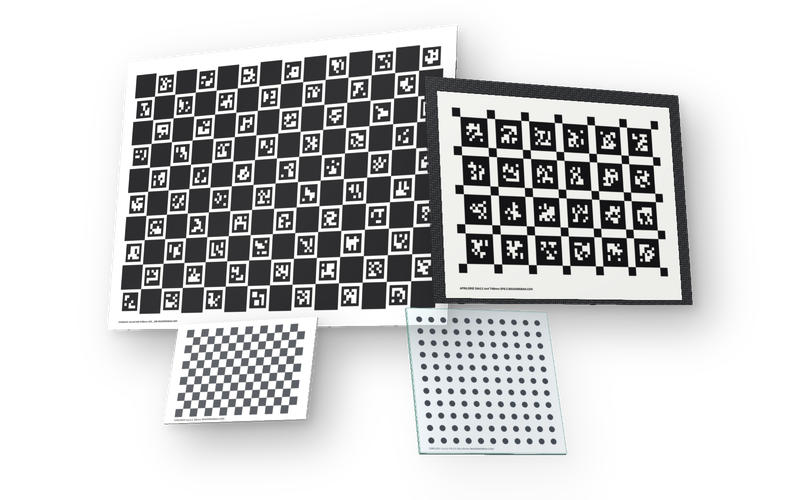 BDB 标定板：ChArUco、AprilGrid、棋盘格与玻璃圆点标定板