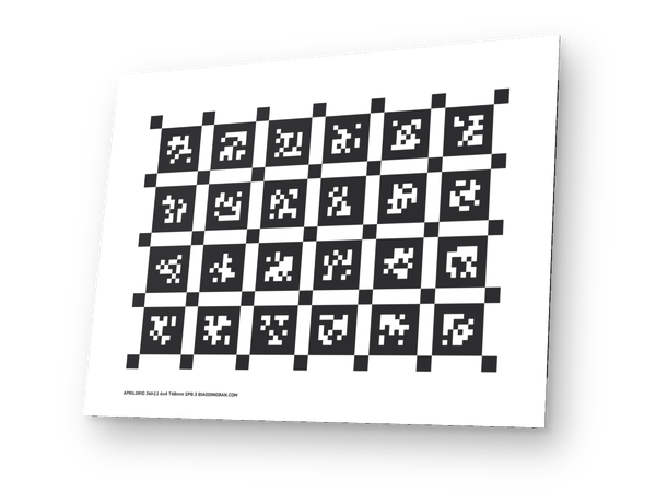 AprilGrid 标定板示意图