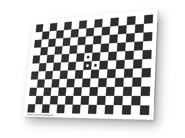 带标记棋盘格标定板示意图